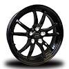 CS7453A-11B Street King Bandit Black Front Wheel [Size: 17" x 4.50"] Black Anodized - image 1