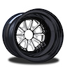 CSD403B-02E Exile Eclipse Non-Beadlock Rear Wheel [Size: 15" x 10"] Black Anodized w/ Machined Accents & Black Barrel - image 1