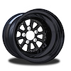 CSE552B-03B Hammer Black Non-Beadlock Rear Wheel [Size: 15" x 11"] Black Anodized w/ Black Barrel