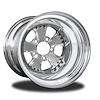 CSF405P-10P Retro Polished Non-Beadlock Rear Wheel [Size: 15" x 12"] Polished w/ Polished Barrel - image 1