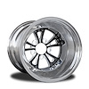 CSL503P-01EP Torx Eclipse Prism Non-Beadlock Rear Wheel [Size: 16" x 15"] Black Anodized w/ Polished/Machined Accents & Barrel