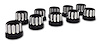 CSLUG625-01E Flange/Flat Style Lug Nuts [5/8 in.-18 Thread] Black Anodized - image 1