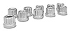 CSLUG625-01P Flange/Flat Style Lug Nuts [5/8 in.-18 Thread] Polished - image 1