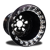 CSM50313B-E F-5 1-Piece Forged Double-Beadlock Rear Wheel [Size: 16" x 16"] Solid Black Anodized w/ Black Barrel - image 1