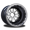 CSE405B1P-03E Hammer Eclipse Single-Beadlock Rear Wheel [Size: 15" x 11"] Black Anodized w/ Machined Accents & Black Barrel - image 1