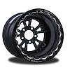 CSD401B2E-01B Torx Black Double-Beadlock Rear Wheel [Size: 15" x 10"] Black Anodized w/ Black Barrel - image 1