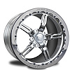 CFR72C5Q1E-04C StreetFighter Fusion Single-Beadlock Rear Wheel [Size: 17" x 10"] Chrome Finish - image 1