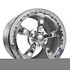 CFR77C1Q1E-10C StreetFighter Retro Single-Beadlock Rear Wheel [Size: 17" x 10"] Chrome Finish - image 1