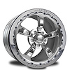 CFR77C2Q1P-10P StreetFighter Retro Single-Beadlock Rear Wheel [Size: 17" x 10"] Polished Finish - image 1