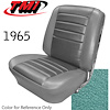 43-82205-3046 LIGHT AQUA - CHEVELLE 1965 COUPE OR CONVERTIBLE STANDARD FRONT BUCKET SEAT UPHOLSTERY 1 PAIR - image 1