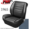 43-82805-2302 LIGHT BLUE - CHEVELLE 1965 COUPE OR CONVERTIBLE SPORT SEAT FRONT BUCKETS 1 PAIR - image 1