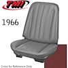 43-82206-3048 RED - CHEVELLE 1966 COUPE OR CONVERTIBLE STANDARD FRONT BUCKET SEAT UPHOLSTERY 1 PAIR - image 1