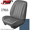 43-82806-2309 BRIGHT BLUE - CHEVELLE 1966 COUPE OR CONVERTIBLE SPORT SEAT FRONT BUCKETS 1 PAIR - image 1