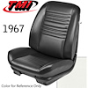 1967 Chevelle Coupe/Convertible Seat Covers White - image 1