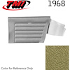 10-8038-3025 GRANADA GOLD- 1968 CAMARO COUPE STANDARD REAR QUARTER TRIM PANELS OE GOLD SERIES - image 1