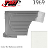 10-8039-2305 IVORY/BRIGHT WHITE - 1969 CAMARO COUPE STANDARD REAR QUARTER TRIM PANELS OE GOLD SERIES - image 1