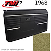 Concourse Series Door Panels 1968 Chevy Camaro [Granada Gold] OE #: 10-80408-3025 - image 1