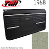 10-80408-3295 PARRCHMENT PEARL METALLIC - 1968 CAMARO STANDARD DOOR PANELS OE CONCOURS SERIES PRE-ASSEMBLED COMPLETE - image 1