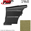 10-8048-3025 GRANADA GOLD - 1968 CAMARO COUPE STANDARD REAR QUARTER TRIM PANELS OE CONCOURS SERIES - image 1