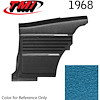 10-8048-3297 MEDIUM BLUE METALLIC - 1968 CAMARO COUPE STANDARD REAR QUARTER TRIM PANELS OE CONCOURS SERIES - image 1
