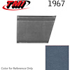 10-8127-2302 LIGHT BLUE METALLIC - 1967 CAMARO CONVERTIBLE STANDARD REAR QUARTER TRIM PANELS BASIC SILVER SERIES - image 1