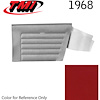 10-8128-3048 RED - 1968 CAMARO CONVERTIBLE STANDARD REAR QUARTER TRIM PANELS BASIC SILVER SERIES - image 1