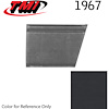 10-8137-2295 BLACK - 1967 CAMAROCONVERTIBLE STANDARD REAR QUARTER TRIM PANELS OE GOLD SERIES W/ BEVELED PLEATS - image 1