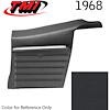 Concourse Series Rear Quarter Trim Panels 1968 Camaro Convertible - image 1