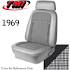Deluxe Seat Upholstery 1969 Camaro Coupe - image 1