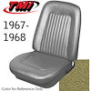 43-80207-3025 Standard Bucket Seat Upholstery for 1967 Chevy Camaro [Granada Gold] - image 1