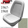 43-80827-3295 PARCHMENT PEARL METALLIC - CAMARO 1968 FRONT SPORT BUCKETS & REAR SEAT STANDARD - CAMARO NON-FOLDING REAR 53 WIDE - image 1
