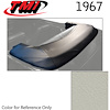 22-8107-3047 PARCHMENT - 1967 CONVERTIBLE TOP BOOT REPLACEMENT STYLE WITHOUT CLIPS - image 1
