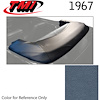 22-8107-2302 LIGHT BLUE -1967 CONVERTIBLE TOP BOOT REPLACEMENT STYLE WITHOUT CLIPS - image 1