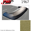22-8107-3025 GRANADA GOLD - 1967 CONVERTIBLE TOP BOOT REPLACEMENT STYLE WITHOUT CLIPS - image 1