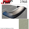 22-8107-3295 PARCHMENT PEARL - 1968 CONVERTIBLE TOP BOOT REPLACEMENT STYLE WITHOUT CLIPS - image 1