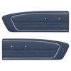 10-70806-2505 BLUE - 1966 MUSTANG COUPE CONVERTIBLE 2+2 FASTBACK STANDARD DOOR PANELS VINYL - image 1