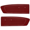 10-70806-2920 DARK RED - 1966 MUSTANG COUPE CONVERTIBLE 2+2 FASTBACK STANDARD DOOR PANELS VINYL - image 1