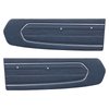 10-70807-2505 DARK BLUE - 1967 MUSTANG COUPE CONVERTIBLE 2+2 FASTBACK STANDARD DOOR PANELS VINYL - image 1
