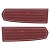 10-70808-3116 DARK RED - 1968 MUSTANG COUPE CONVERTIBLE 2+2 FASTBACK STANDARD DOOR PANELS SIERRA GRAIN - image 1