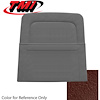 10-7429-3724 DARK RED - 69 MUSTANG STANDARD UPHOLSTERY COUPE CONVERTIBLE & SPORTSROOF BACK VIEW W/ POCKET - image 1