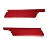21-7041-1328 BRIGHT RED - 1971-73 MUSTANG COUPE SPORTSROOF SUNVISORS TIER GRAIN. PAIR
