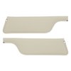 21-7049-741 WHITE - 1969-70 MUSTANG COUPE SPORTS ROOF SUNVISORS MOONSKINS GRAIN. PAIR - image 1