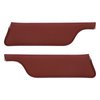 21-7049-809 DARK RED - 1969-70 MUSTANG COUPE SPORTS ROOF SUNVISORS MOONSKINS GRAIN. PAIR - image 1