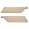 21-7145-2613 PARCHMENT - 1964 1/2-66 MUSTANG CONVERTIBLE SUNVISORS SIERRA GRAIN. PAIR - image 1