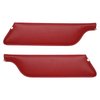 21-7145-957 BRIGHT RED 1965 - 1964 1/2-66 MUSTANG CONVERTIBLE SUNVISORS SIERRA GRAIN. PAIR - image 1