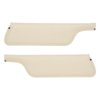 21-7149-4062 WHITE - 1969-73 MUSTANG CONVERTIBLE SUNVISORS CORINTHIAN GRAIN. PAIR - image 1