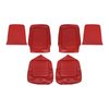 43-70205-957 RED - 64 1/2-65 MUSTANG COUPE UPHOLSTERY CONVERTIBLE UPHOLSTERY OR 2+2 FASTBACK UPHOLST - image 1
