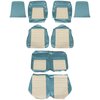 43-71125-2929-2290 TURQUOISE/WHITE - 64 1/2-66 MUSTANG CONVERTIBLE FULL SET - image 1