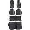 43-72022-3722-801-11 BLACK W/ GRAY STRIPE - 1971-73 MUSTANG MACH 1 SPORTSROOF FULL SET - image 1