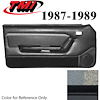 10-73007-953-857-22S MED GRAY W/MED GRAY/BLACK STRIPE/GRAY CARPET - 1987-89 MUSTANG COUPE & HATCHBAC - image 1